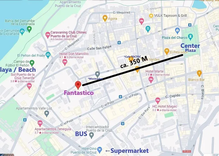 Fantastico 2 - Large Balcony, Free Parking, Air Conditioning, Free Netflix, Bbq Puerto de la Cruz (Tenerife)